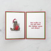 クリスマス・バンディット・ラクーン（プレゼント） シーズンカード (内部)