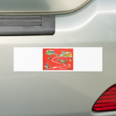 クリスマス バンパーステッカー (車上)