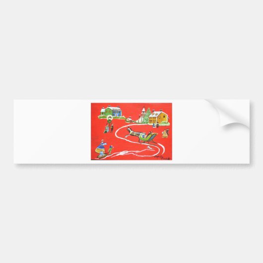 クリスマス バンパーステッカー (正面)