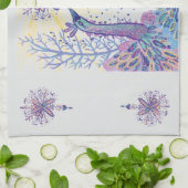 クリスマス・バード キッチンタオル (折り畳み)