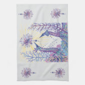 クリスマス・バード キッチンタオル (縦)