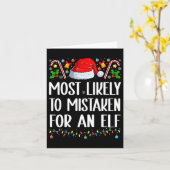 クリスマス・パの小妖精や小人と間違えられる可能性が最も高い カード (黄色い花)