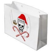 クリスマス、パイレートスカル ラージペーパーバッグ (裏面アングル)