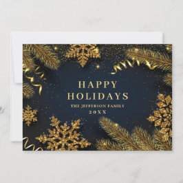 クリスマス　パインコーン　ラスティック　グリーティング シーズンカード