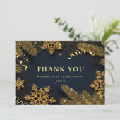 クリスマス パインコーン 法人 リアルな ホリデーシーズン サンキューカード (スタンド正面)