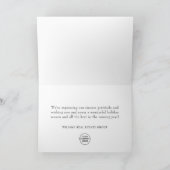 クリスマス·パイン·ゴールデン·ボールズ·グリーティ企業のング シーズンカード (内部)