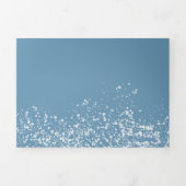 クリスマス·パイン·ツリー·スノー·シー結婚ンズ 三つ折り招待状 (カバー)