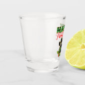 クリスマス・パウィデイ |愛犬の幸せな休日 ショットグラス (左)