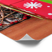 クリスマス – パグ – リリー・ルー ポスター (角)