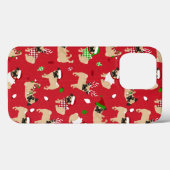 クリスマス・パグ・レッド Case-Mate iPhoneケース (裏面 (横))