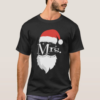 クリスマス・パジャマにマッチするクロース・カップル夫妻 Tシャツ