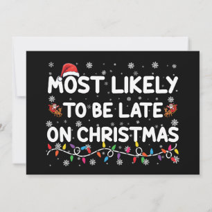 クリスマス・パジャマに遅れそうだ 招待状