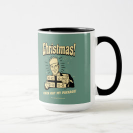 クリスマス:パッケージをチェックアウト マグカップ