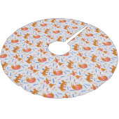 クリスマス・パップ ブラッシュドポリエステルツリースカート (アングル)