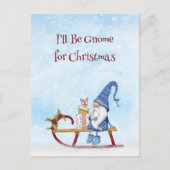 クリスマス・パニー・ホリデー・ハガキの格言になる シーズンポストカード (正面)