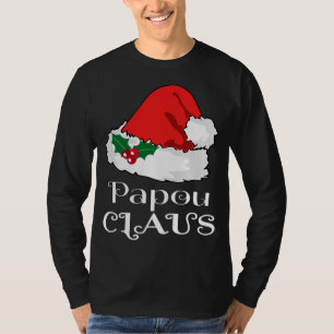 クリスマス パパウ クラウス おそろい パジャマ サンタ ハット X- Tシャツ