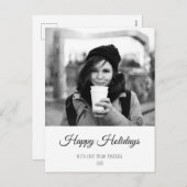 クリスマス　パーソナライズ　カスタム　ホリデー　フォト　カード シーズンポストカード (正面/裏面)