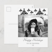 クリスマス　パーソナライズ　カスタム　ホリデー　フォト　カード シーズンポストカード (正面/裏面)
