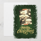 クリスマス パーソナライズ フォト ホリデー 招待状 (正面/裏面)