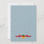 クリスマス・パーティのためのおもしろいなクリスマスの招待状 招待状 (裏面)