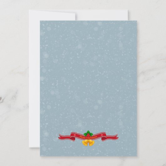 クリスマス・パーティのためのおもしろいなクリスマスの招待状 招待状 (裏面)