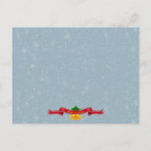 クリスマス・パーティのためのおもしろいなクリスマスの招待状 案内ポストカード (裏面)