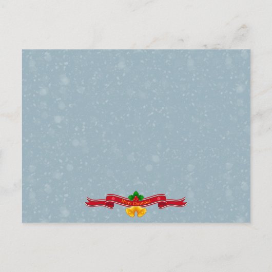 クリスマス・パーティのためのおもしろいなクリスマスの招待状 案内ポストカード (裏面)