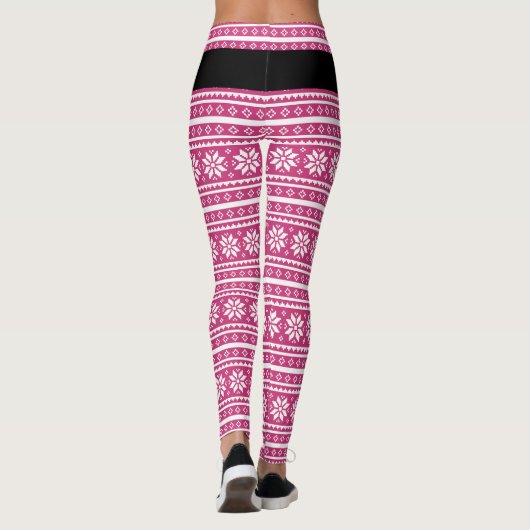クリスマス・パーティのためのベルトが付いているピンクの小妖精や小人のレギング レギンス (裏面)