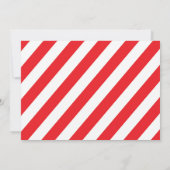 クリスマス・パーティの休日のお祝いのフェスティバルのおもしろい 招待状 (裏面)