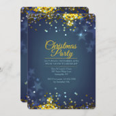 クリスマス・パーティの輝きの招待状 招待状 (正面/裏面)