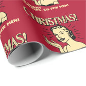 クリスマス:パーティーが多いので、男性は少ない ラッピングペーパー (ロールコーナー)