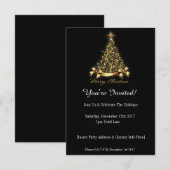 クリスマス・パーティーのご招待です！ 招待状 (正面/裏面)