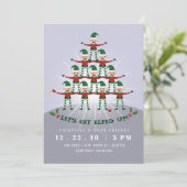 クリスマス·パーティー招待状 招待状 (スタンド正面)