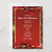 クリスマス·パーティー·エレガントオフィス 招待状 (裏面)