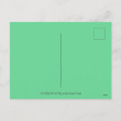 クリスマス·パーティー·ハットのかわいい雪だるま シーズンポストカード (裏面)