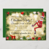 クリスマス·パーティー 招待状 (正面/裏面)