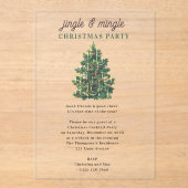 クリスマス・パーティー Jingle and Mingle アクリル招待状 (正面)