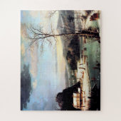 クリスマス・パーティ（George Henry Durrie 1852） ジグソーパズル (縦)