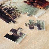 クリスマス・パーティ（George Henry Durrie 1852） ジグソーパズル (側面)