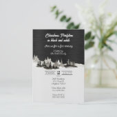 クリスマス・パートタイムinブラック&ホワイト 招待状 (スタンド正面)