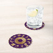 クリスマス・パープルの12日 ペーパーコースター (インサイチュ)