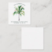クリスマス パーム ツリー ホリデー 返信先住所 ノートカード (正面/裏面)