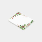 クリスマス ヒイラギの実 ホリデー ポストイット (アングル)