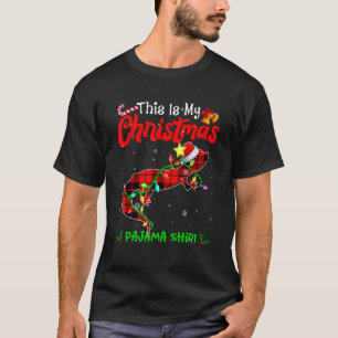 クリスマス ヒョウモントカゲモドキ パジャマ Xmas プリント Tシャツ
