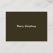 クリスマス ビジネスカード (裏面)