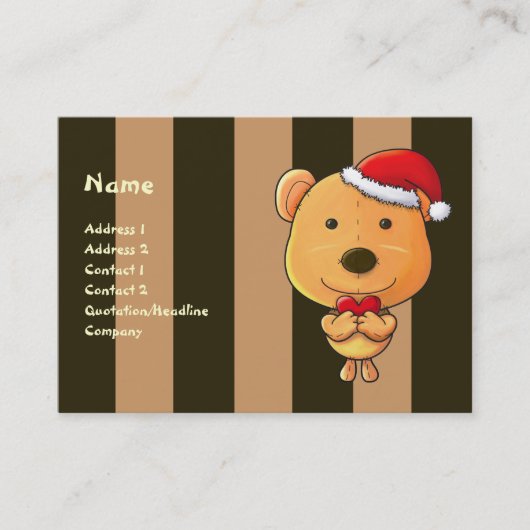 クリスマス ビジネスカード (正面)