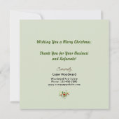 クリスマス | ビジネス予算マーケティングありがとう (裏面)