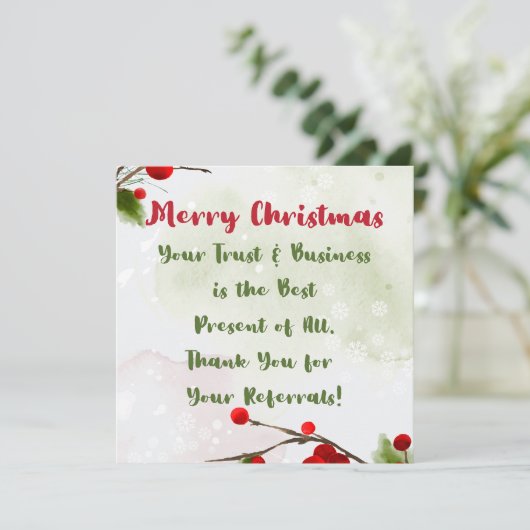 クリスマス | ビジネス予算マーケティングありがとう (スタンド正面)