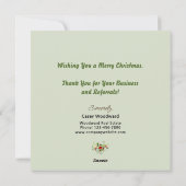 クリスマス | ビジネス予算マーケティングありがとう (裏面)