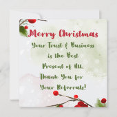 クリスマス | ビジネス予算マーケティングありがとう (正面)